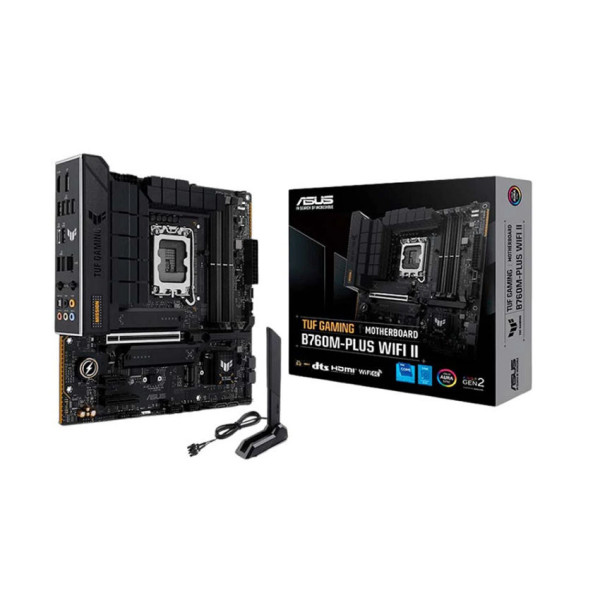 MAIN ASUS TUF GAMING B760M-PLUS WIFI II DDR5 (WIFI 6E +Bluetooth ,Intel B760, LGA1700, mATX, 4 khe RAM )
