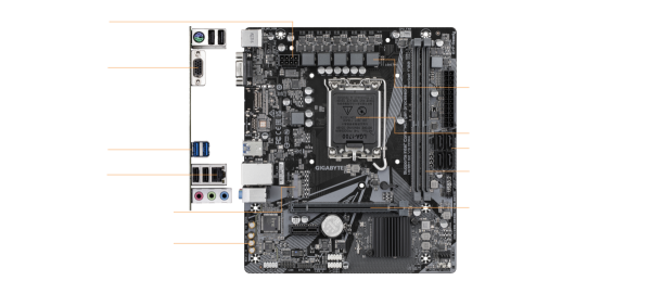 Mainboard H610M S2 V3 DDR4