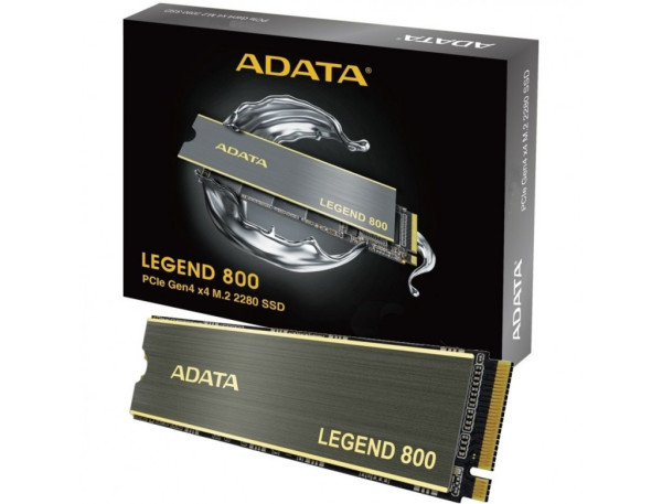 SSD ADATA LEGEND 800 500GB Gen4 X4 (ĐỌC 3500MB/s - GHI 2800MB/s) M.2 NVMe (ALEG-800-500GCS)