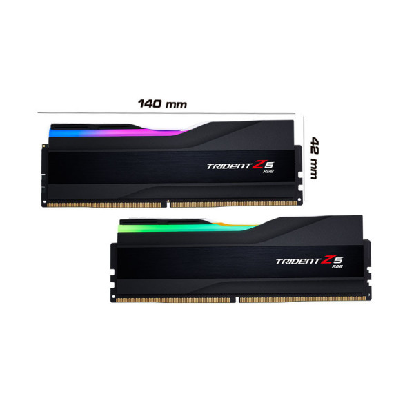 KIT RAM GSKILL TRIDENT Z5 RGB 32G (2X16B) DDR5 6000MHZ BLACK (F5-6000J3238F16GX2-TZ5RK)