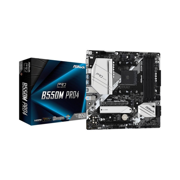 MAIN ASROCK B550M PRO4 (AMD B550, SOCKET AM4, M-ATX, 4 KHE RAM DDR4)