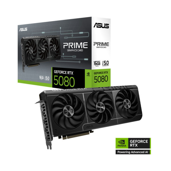 VGA ASUS PRIME GEFORCE RTX 5080 16GB OC GDDR7