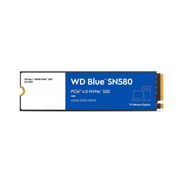 SSD NVME WD BLUE SN580 500GB (ĐỌC 4000Mbs/ GHI 3600MBs) PCIE GEN4 X4 (WDS500G3B0E)