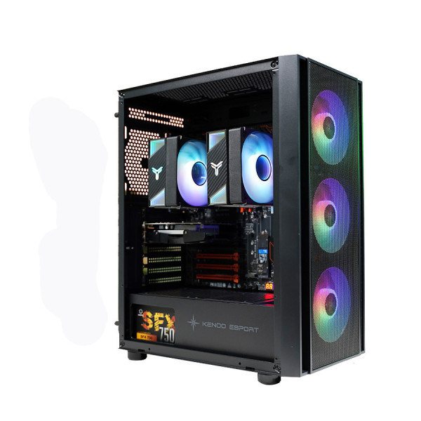 VỎ CASE KENOO ESPORT EM700- 3F BLACK (SIZE E-ATX/SẴN 3 FAN)