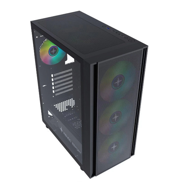 VỎ CASE KENOO ESPORT EM700- 3F BLACK (SIZE E-ATX/SẴN 3 FAN)