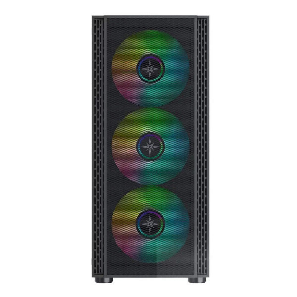 VỎ CASE KENOO ESPORT EM700- 3F BLACK (SIZE E-ATX/SẴN 3 FAN)