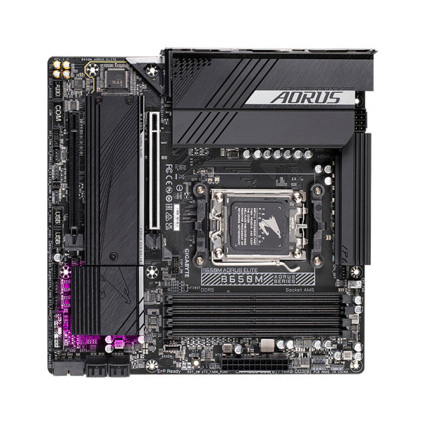 MAIN GIGABYTE B650M AORUS ELITE DDR5 (AMD SOCKET AM5/ M-ATX/ 4 KHE RAM) - BH HLC 36TH