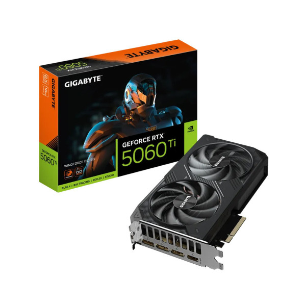 VGA GIGABYTE RTX 5060 TI WINDFORCE OC 16GB GDDR7 2FAN (N506TWF2OC-16GD)