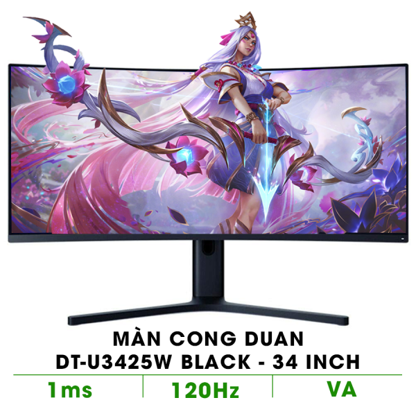 MÀN HÌNH CONG DUAN DT-U3425W BLACK (34 INCH/WQHD/VA/1MS)