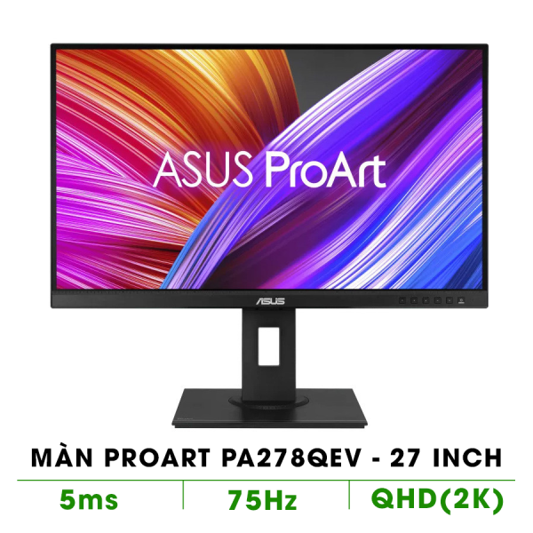  MÀN HÌNH ĐỒ HỌA ASUS PROART PA278QEV (27 INCH/ IPS/ 2K/ 75HZ/ 5MS)