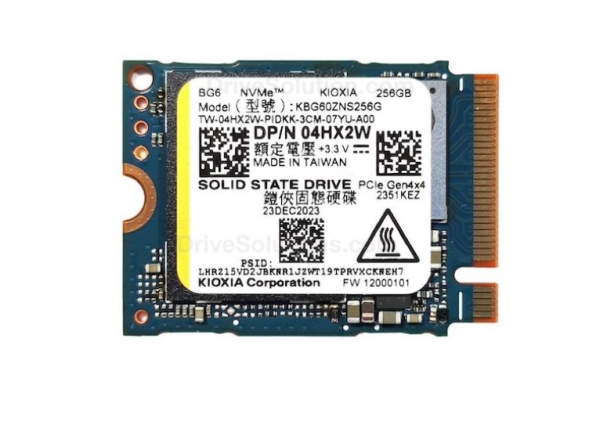 SSD NVME KIOXIA 256GB BG6 GEN 4 (ĐỌC/GHI 4400MB/S -3000MB/S) M.2 2230 KBG6AZNS256G (CÓ KHAY NỐI)