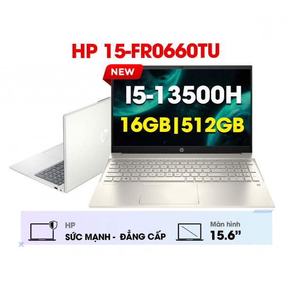 Laptop HP 15-FR0660TU (Core i5-13500H | 16GB | 512GB SSD | Intel Iris Xe Graphics | 15.6' FHD | Win11 | Bạc)