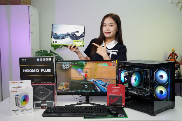 Tặng Màn Hình 25 Inch {CORE I5 12400F | Ram 16G| GTX 1660 Super 6G| NVME 256G}