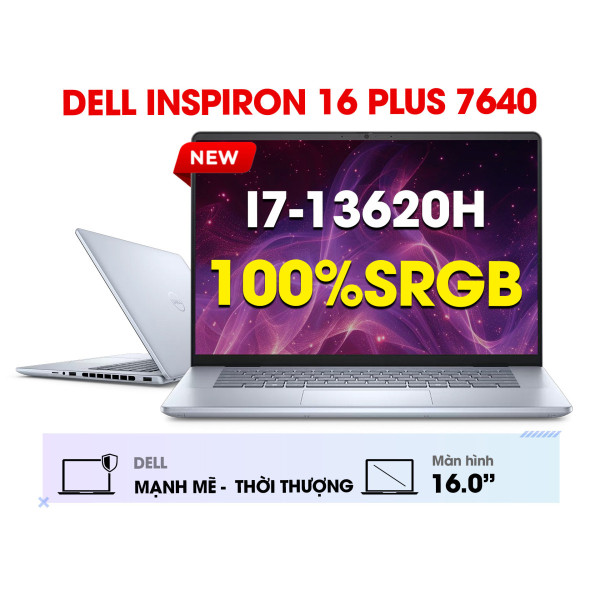 Dell Inspiron 16 Plus 7640 (2024) | Core i7-13620H | 16GB | 1TB | 16' 2.5K | Ice Blue.