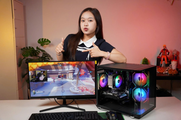 Tặng Màn {CORE I3 13100F | RX 580 8G| RAM 16G| NVME 256G}