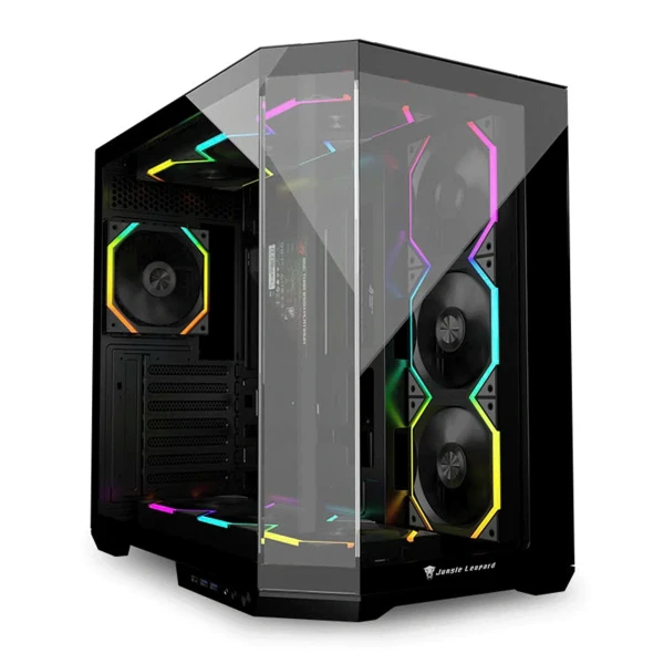 VỎ CASE JUNGLE LEOPARD AS-01 BLACK - No Fan (Micro ATX/ Màu Đen)
