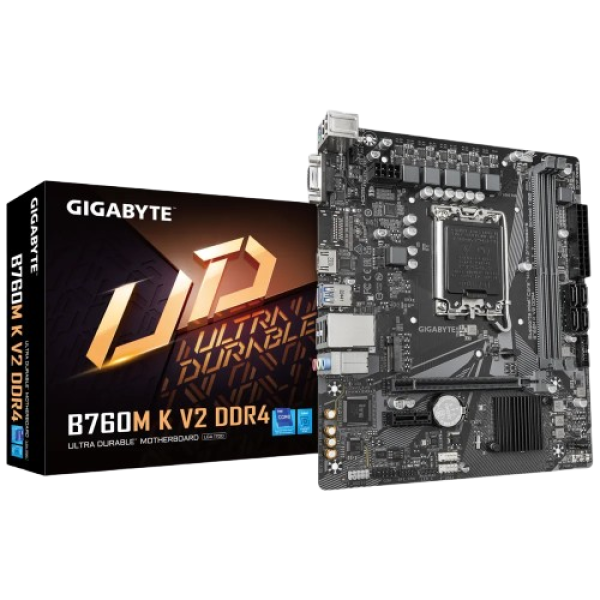 MAIN GIGABYTE B760M K V2 DDR4 (INTEL B760/ SOCKET 1700/ M-ATX/ 2 KHE RAM/ DDR4) - BH 36TH HLC