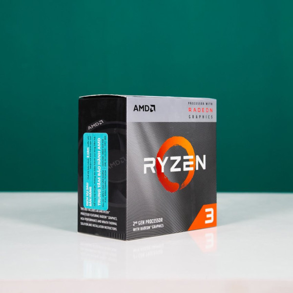 CPU AMD RYZEN 3 3200G (3.6GHZ TURBO UP TO 4.0GHZ, 4 NHÂN 4 LUỒNG, 4MB CACHE, RADEON VEGA 8, 65W) BOX- SOCKET AMD AM4