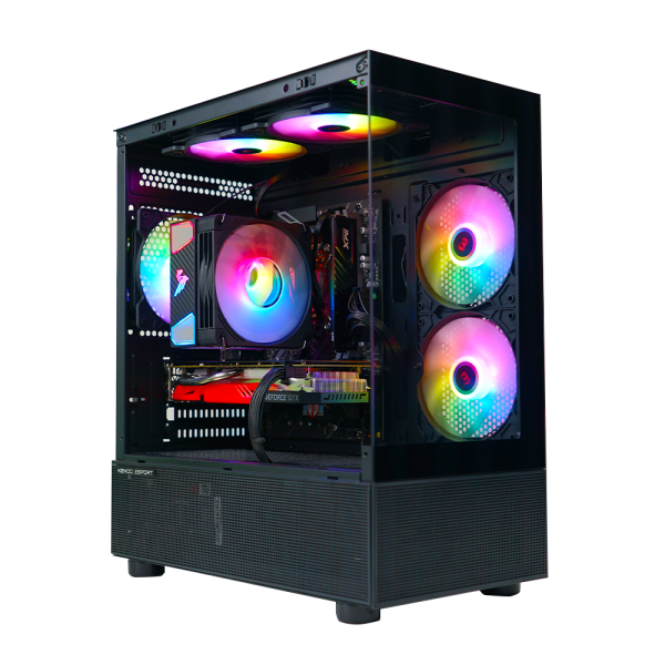 Copy VỎ CASE KENOO ESPORT MK200 BLACK Sẵn 3 FAN LED