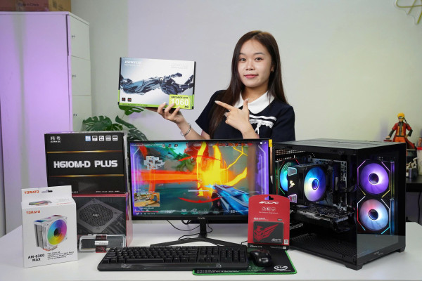 TẶNG KÈM MÀN HÌNH {Core I5 12400F | GTX 1060 6G |Ram 16G | SSD 240G}