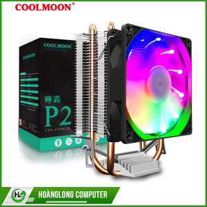 Tản nhiệt tháp 4 ồng đồng Coolmoon P2 Led RGB