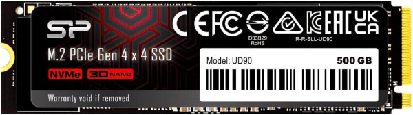 SSD NVME SILICON POWER UD90 500GB (ĐỌC - GHI: 5,000MB/S - 2,700 MB/S) GEN4 PCIE M.2