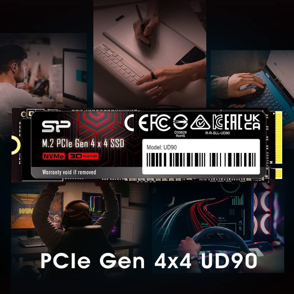 SSD NVME SILICON POWER UD90 500GB (ĐỌC - GHI: 5,000MB/S - 2,700 MB/S) GEN4 PCIE M.2