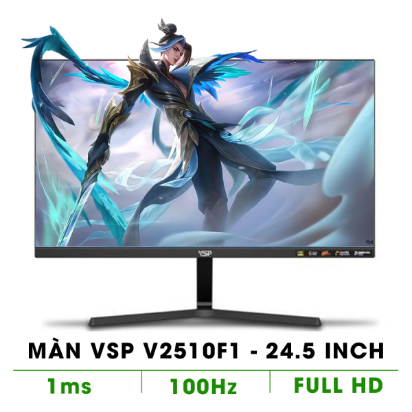 MÀN HÌNH VSP V2510F1 | 24.5 INCH | FULL HD | VA | 100HZ | 1MS | ĐEN
