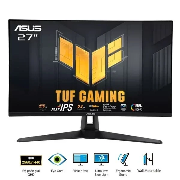 MÀN HÌNH ASUS TUF GAMING VG27AQ5A (27 INCH/ FAST IPS/ 2K/ 210HZ/ 0.3MS)