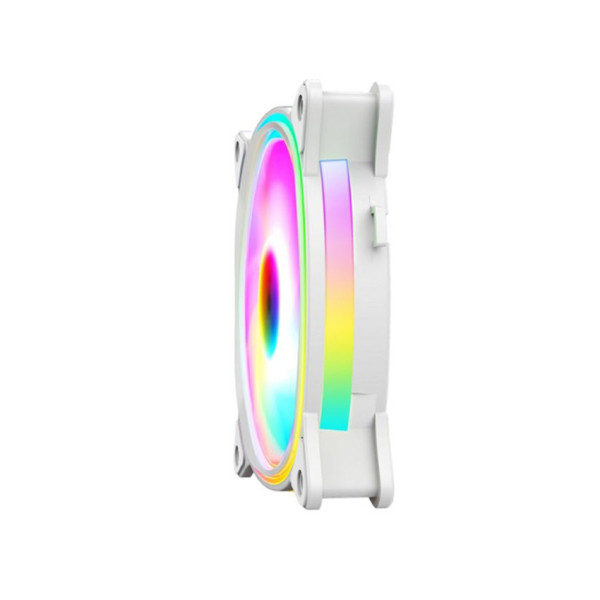 COMBO FAN VITRA RING INFINITY ARGB 3 IN 1 Aura Sync White (3Fan/Sync Mainboard)
