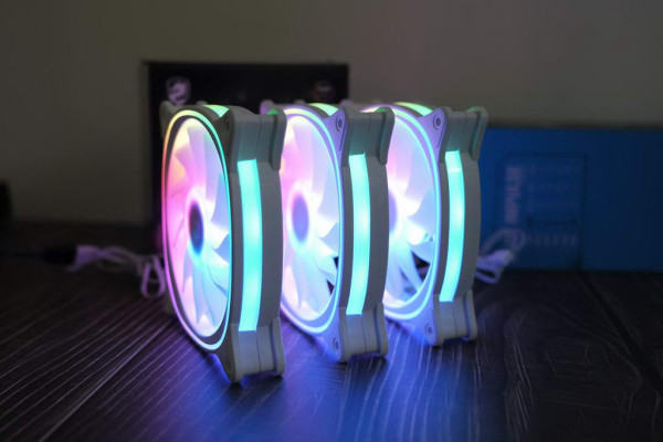 COMBO FAN VITRA RING INFINITY ARGB 3 IN 1 Aura Sync White (3Fan/Sync Mainboard)