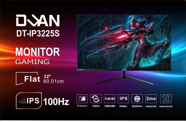 MÀN HÌNH DUAN 32 DT-IP3225S (32 INCH/ 100HZ/ IPS/2MS/ FULL VIỀN)
