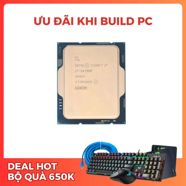 CPU INTEL CORE I7 14700F TRAY (LGA1700/ 20 NHÂN 28 LUỒNG/ BASE 2.1GHZ TURBO 5.4GHZ/ CACHE 33MB) 
