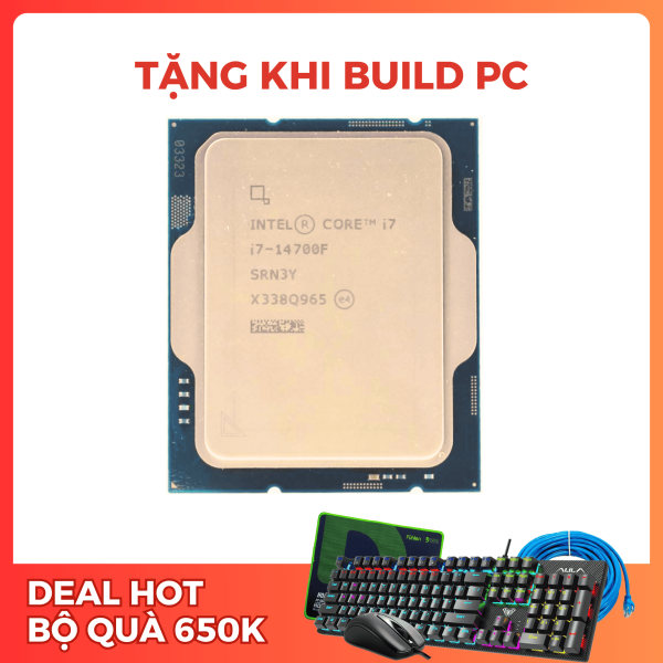 CPU INTEL CORE I7 14700F TRAY (LGA1700/ 20 NHÂN 28 LUỒNG/ BASE 2.1GHZ TURBO 5.4GHZ/ CACHE 33MB) 