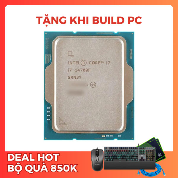 CPU INTEL CORE I7 14700F TRAY (LGA1700/ 20 NHÂN 28 LUỒNG/ BASE 2.1GHZ TURBO 5.4GHZ/ CACHE 33MB) 