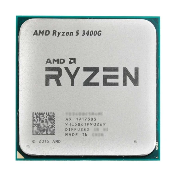 CPU AMD RYZEN 5 3400G TRAY (3.7GHz turbo up to 4.2 GHz, 4 nhân 8 luồng, 4MB Cache, Radeon Vega 11, 65W) 