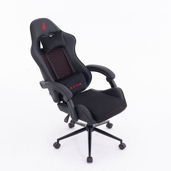 GHẾ GAMING E-DRA CITIZEN EGC236 CHÂN XOAY (BLACK/RED)