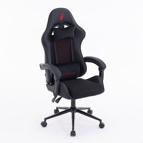 GHẾ GAMING E-DRA CITIZEN EGC236 CHÂN XOAY (BLACK/RED)
