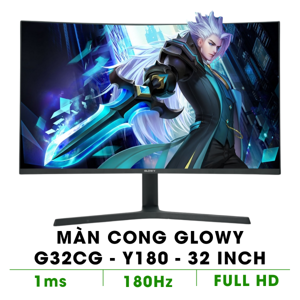 MÀN HÌNH CONG GLOWY G32CG - Y180 (32 INCH/ FULL HD/ VA/ 180HZ/ 1MS)