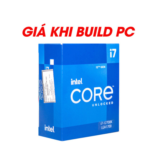 CPU INTEL CORE I7-12700KF TRAY (3.8GHZ TURBO UP TO 5.0GHZ, 12 NHÂN 20 LUỒNG, 25MB CACHE, 125W) - SOCKET INTEL LGA 1700/ALDER LAKE)