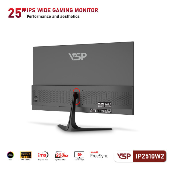 MÀN HÌNH VSP IP2510W2 (25 INCH/ IPS/ FHD/ 200HZ/ 1MS)