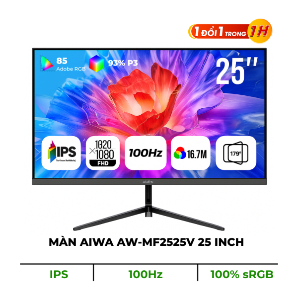 MÀN HÌNH AIWA AW-MF2525-V (25INCH/ IPS/ FULLHD/ 100HZ/ 5MS)