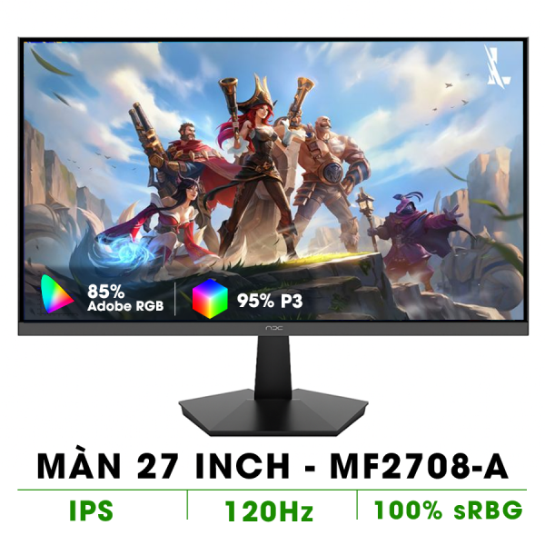 MÀN HÌNH NPC MF2708-A BLACK (27 INCH/ FULL HD/ IPS/ 120HZ/ HDMI+VGA)