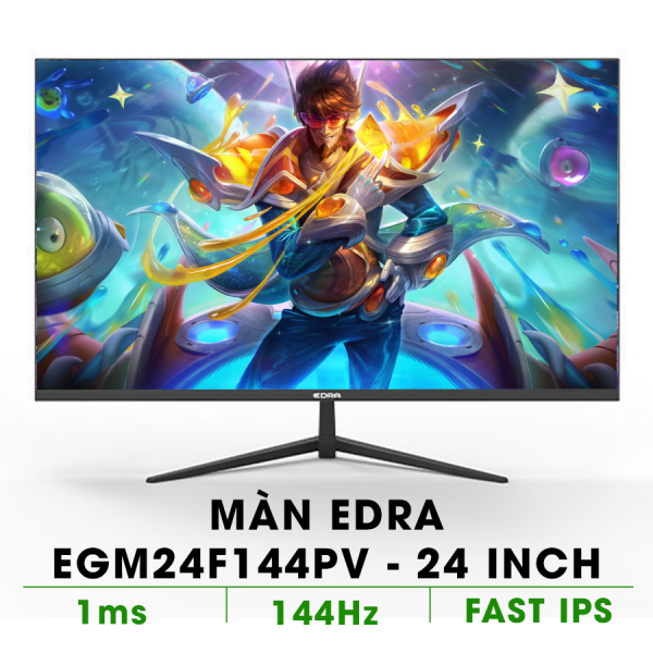 MÀN HÌNH EDRA EGM24F144PV (24 INCH/ FULLHD/ FAST IPS/ 144HZ/ 1MS)