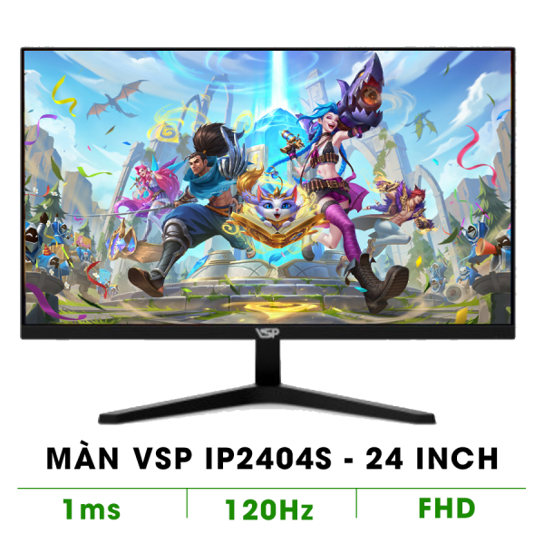 MÀN HÌNH VSP IP2404S (24INCH/ FHD/ 120HZ/ 1MS/ ĐEN)