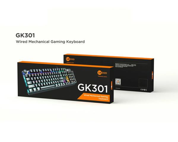 BÀN PHÍM CƠ GAMING LED LECOO GK301 BACK