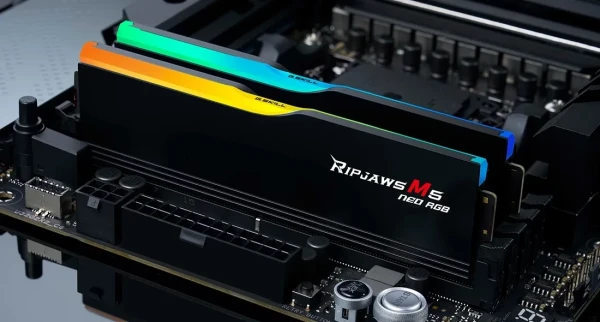 KIT RAM GSKILL RIPJAWAS M5 NEO RGB 64GB (2X32GB) BUSS 6000 DDR5 (F5-6000J3636F32GX2-RM5NRK)