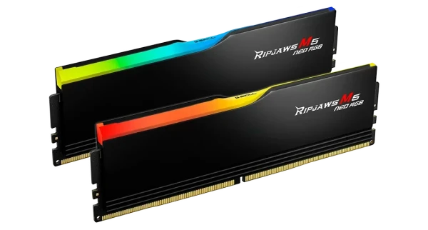 KIT RAM GSKILL RIPJAWAS M5 NEO RGB 64GB (2X32GB) BUSS 6000 DDR5 (F5-6000J3636F32GX2-RM5NRK)
