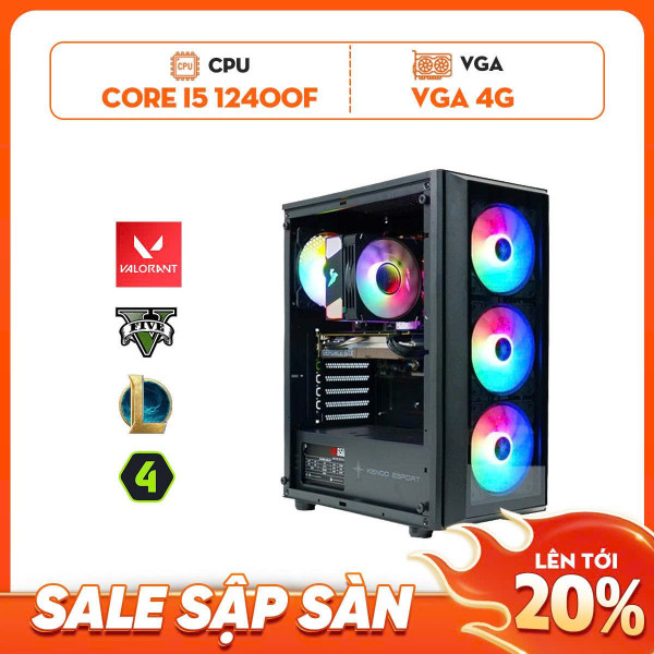 PC Gaming CORE I5 12400F | Ram 16G | GTX 750TI 4G | SSD 256G