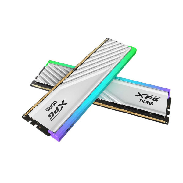 KIT RAM ADATA XPG LANCER BLADE RGB 32GB (16GBX2) 6000MHZ DDR5 WHITE  (AX5U6000C3616G-DTLABRWH)